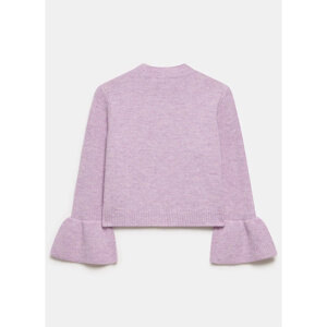 Mint Velvet Lilac Fluted Sleeve Cardigan